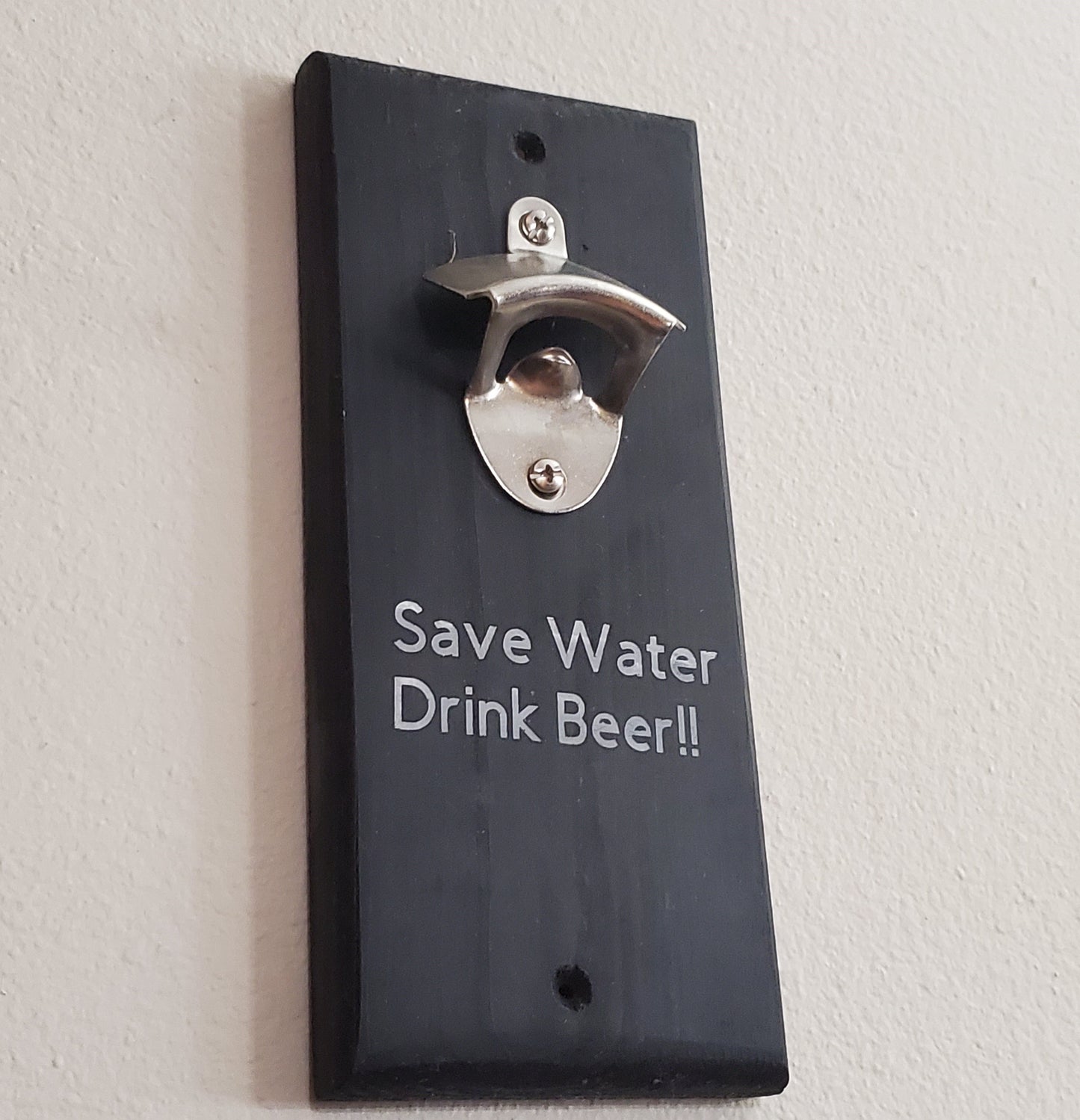Wall Mounted Magnetic Bottle Opener